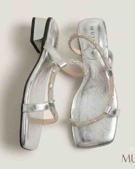 Silver Party Wear Flat