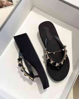 Rhinestone wedge Sandals